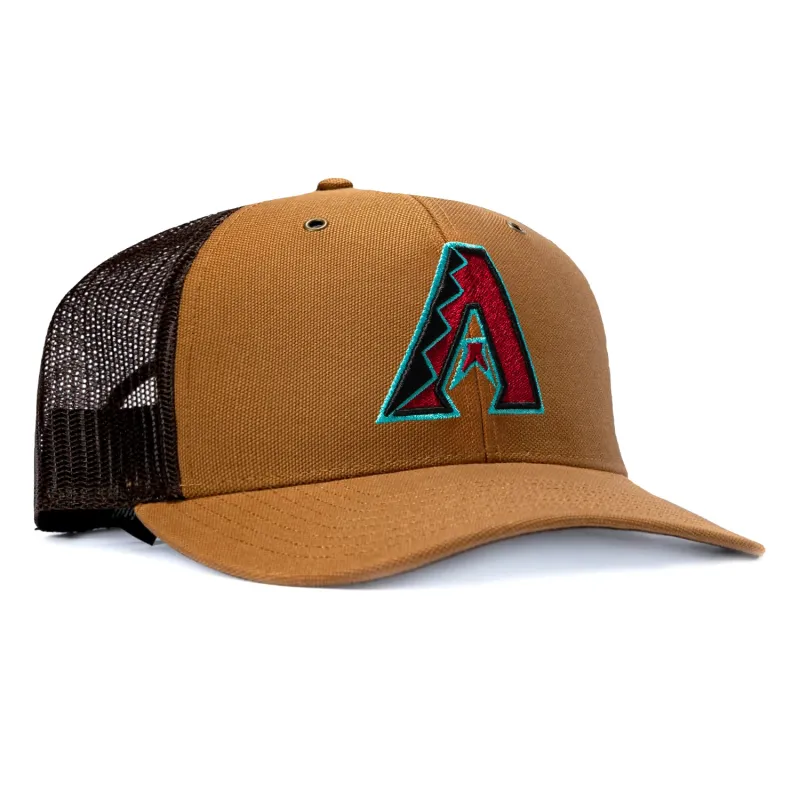 47 Brand x Carhartt Trucker Arizona Diamondbacks Adjustable Snapback Hat - Brown made by 47