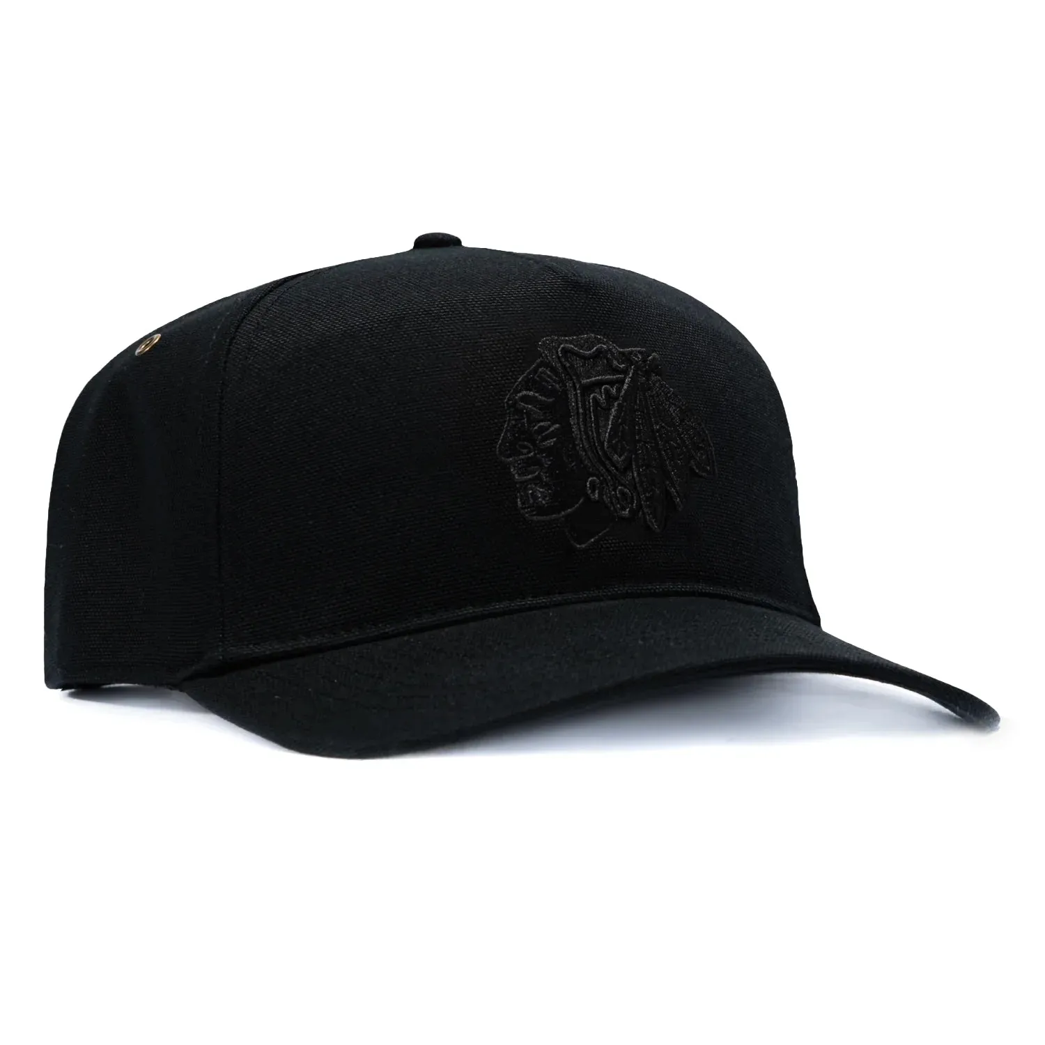 47 Brand x Carhartt Chicago Blackhawks Hitch Adjustable Snapback Hat - Black sold by Hat Club