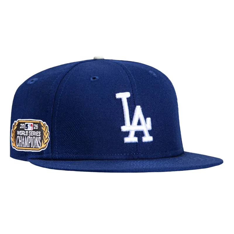 New Era 59Fifty Los Angeles Dodgers 2025 World Series Champions Patch Game Hat - Royal made by New Era