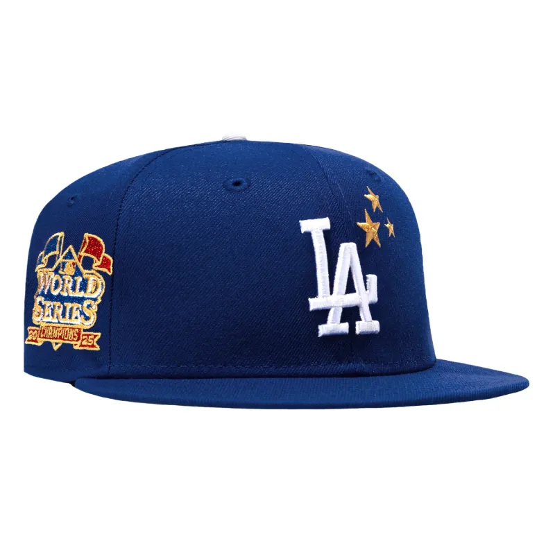 New Era 59Fifty Los Angeles Dodgers 2025 World Series Champions Patch Stars Hat - Royal made by New Era