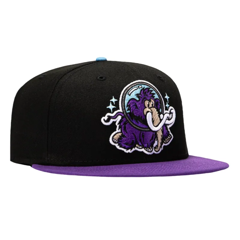 New Era 59Fifty Erie SeaWolves Moon Mammoth Hat - Black, Purple made by New Era