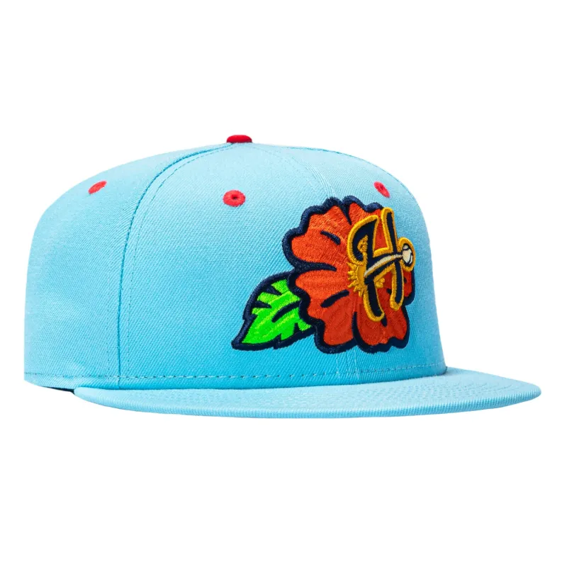 New Era 59Fifty Harrisburg Senators Luau Hat - Light Blue made by New Era
