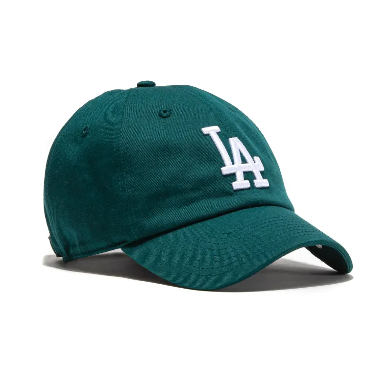 47 Brand Los Angeles Dodgers Cleanup Adjustable Hat - Dark Green, White made by 47