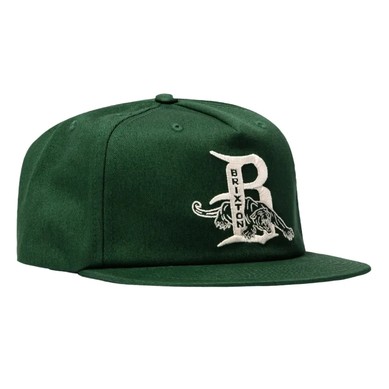 Brixton Predator Snapback Hat - Green made by Brixton