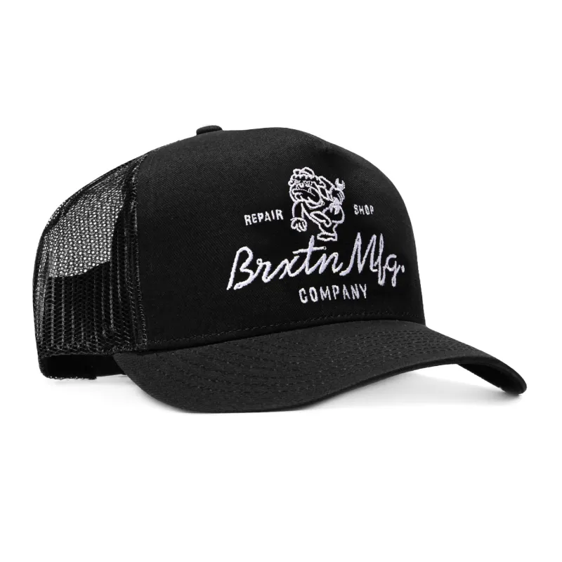 Brixton Tolman C MP Mesh Snapback Trucker Hat - Black made by Brixton