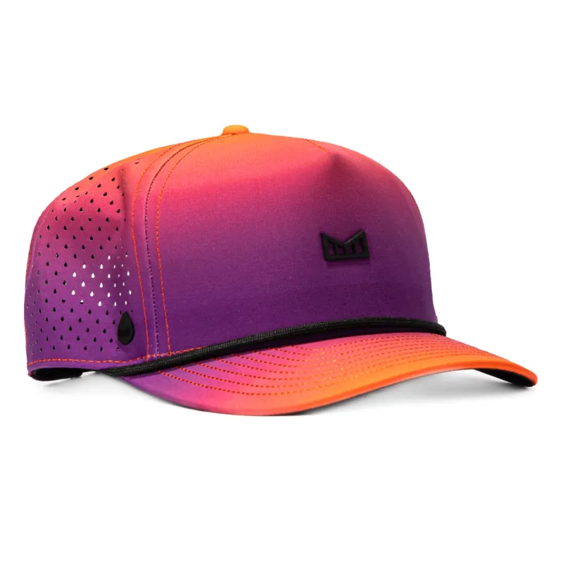 Melin Odysea Hydro Sunset Wavez Rope Snapback Hat - Pink, Purple made by Hat Club