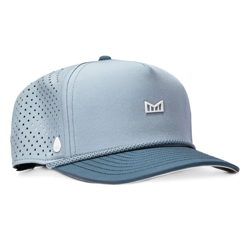 Melin Odysea Hydro Skyline Rope Snapback Hat - Light Blue, Light Navy made by Hat Club