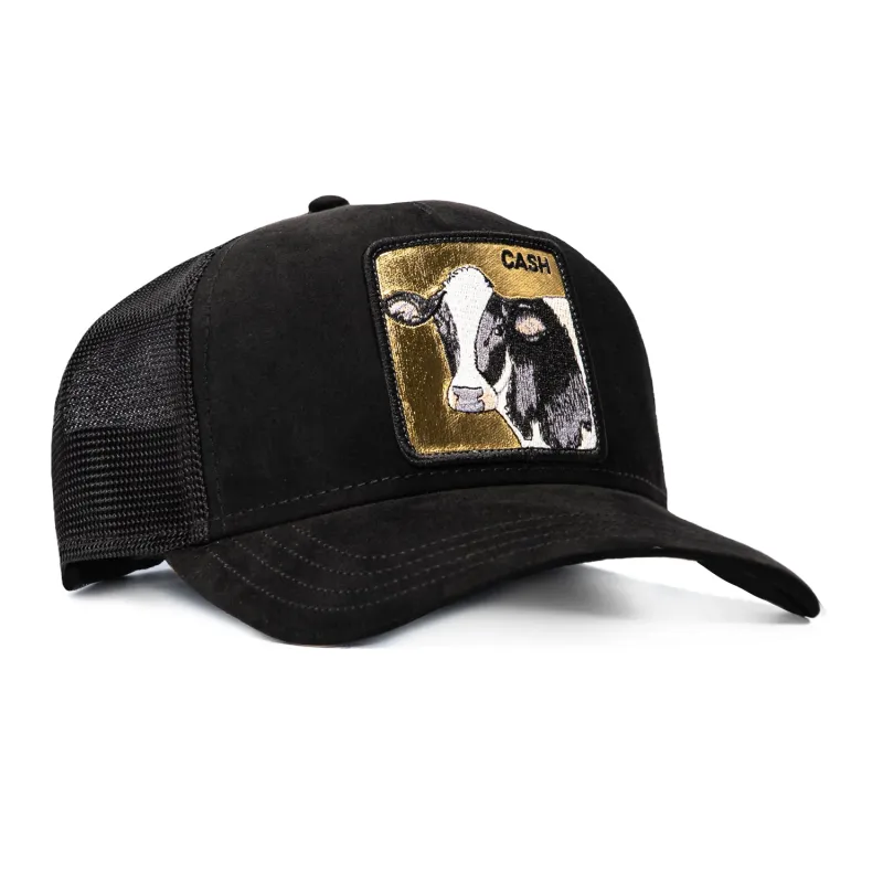 Goorin Bros Golden Cash Cow Adjustable Snapback Trucker Hat - Black made by Goorin Bros