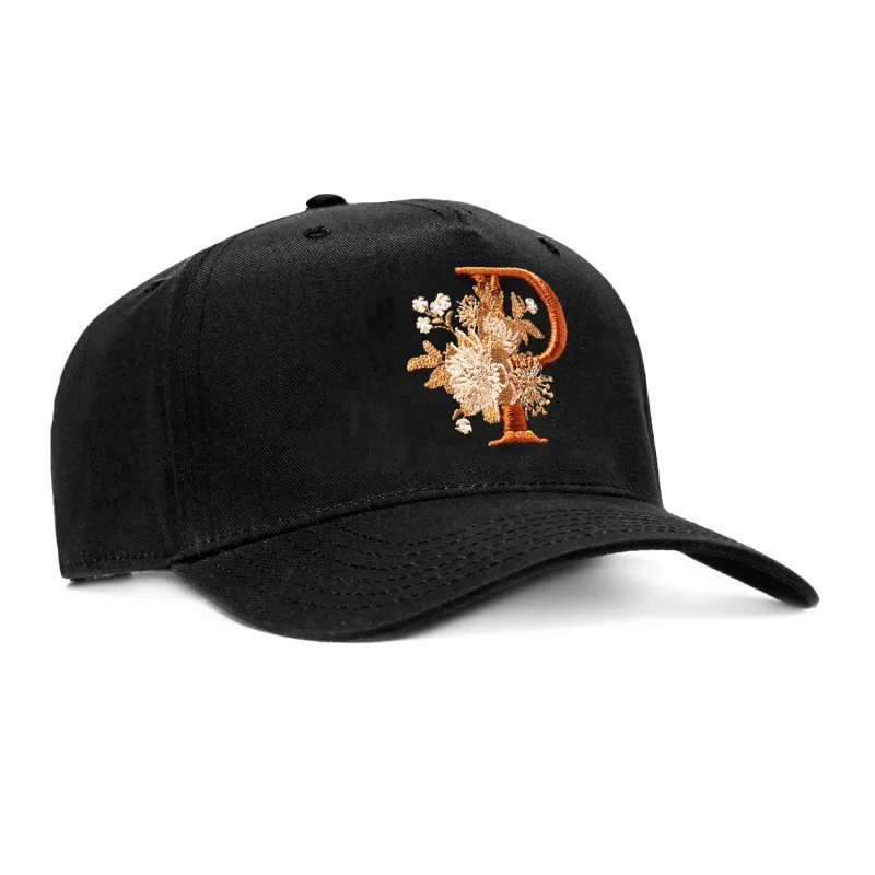 Pirate Worldwide Garden P Snapback Hat - Black made by Pirateworldwide