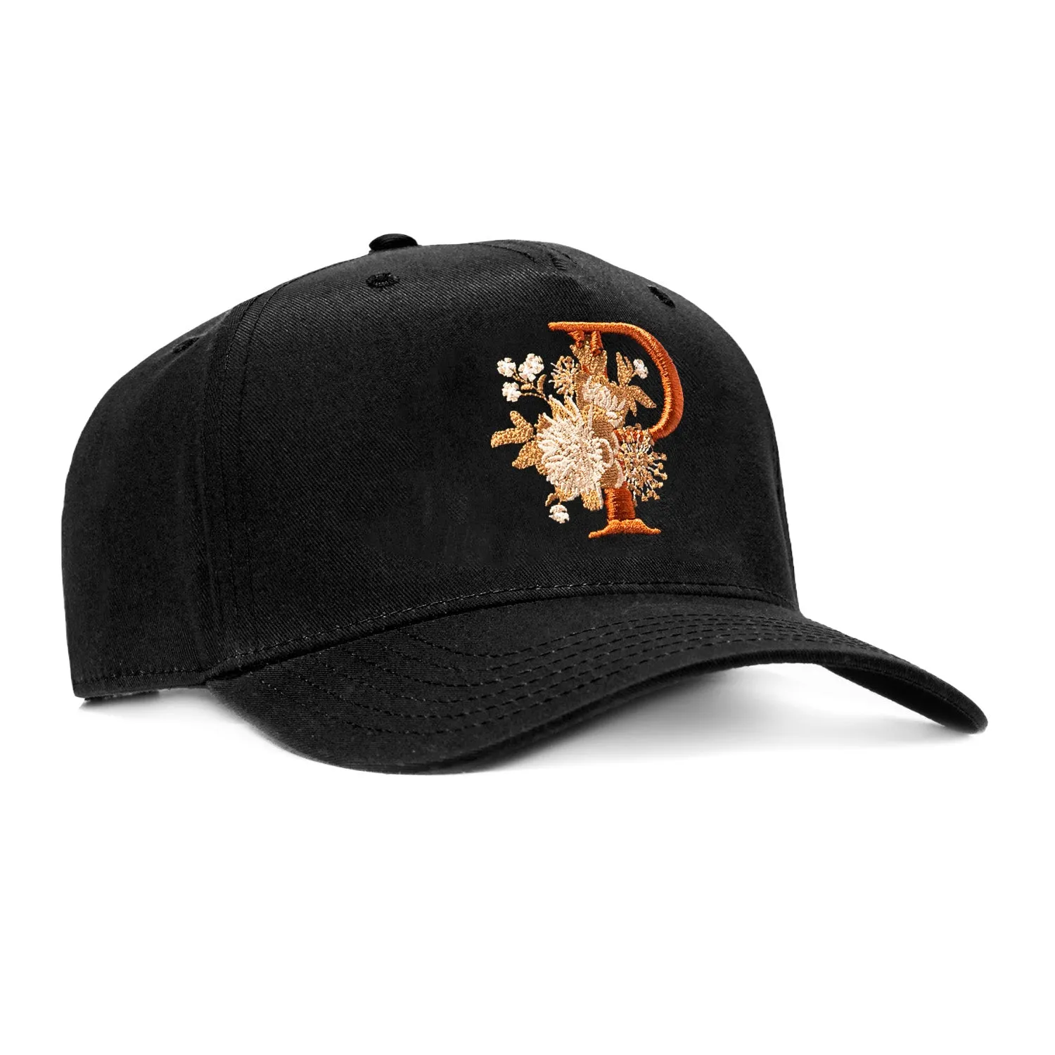 Pirate Worldwide Garden P Snapback Hat - Black sold by Hat Club