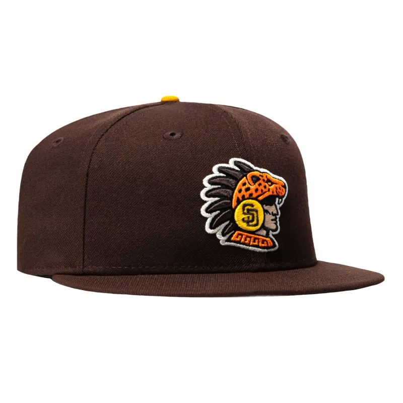 New Era 59Fifty San Diego Padres 2026 Mexico Series Logo Hat - Brown made by New Era