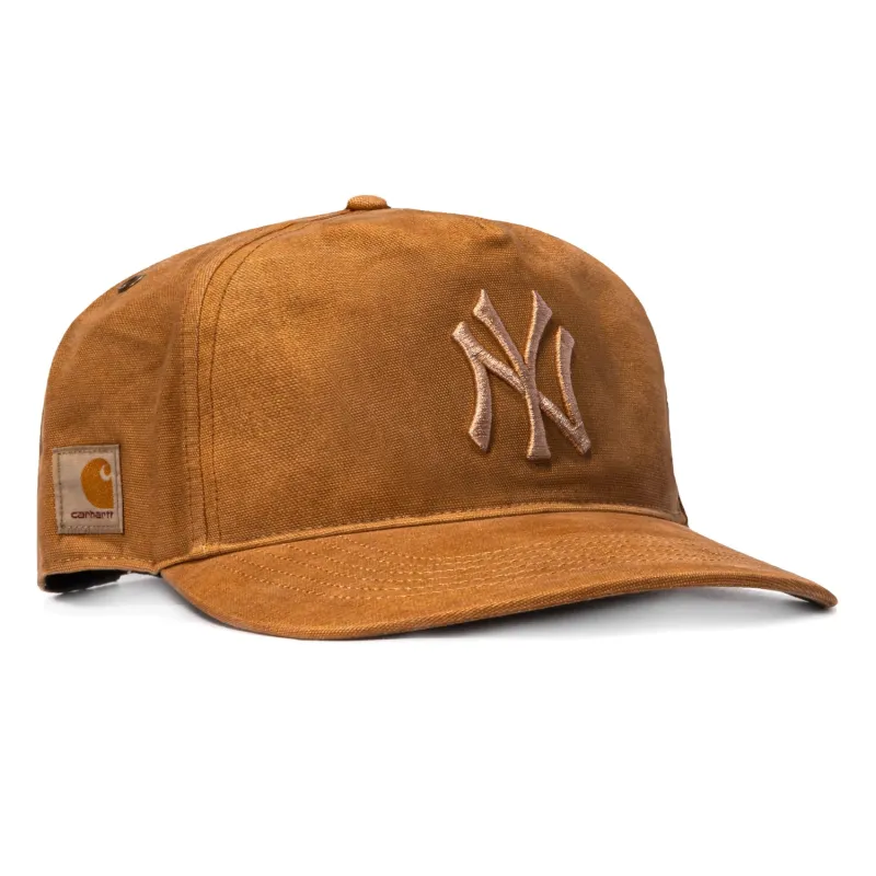 47 Brand x Carhartt Dyed New York Yankees Hitch Adjustable Snapback Hat - Brown made by 47