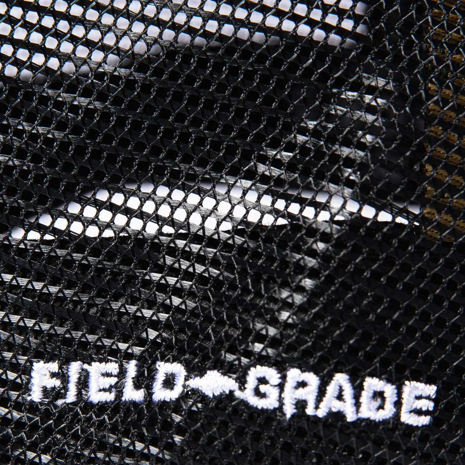 Field Grade No F*cks Given Snapback Twill Meshback Trucker Hat - Black, White sold by Hat Club product image thumbnail 4
