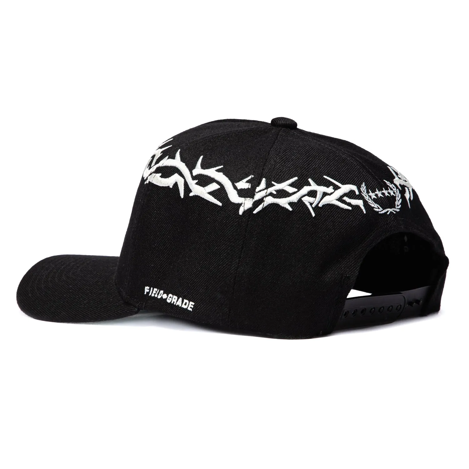 Field Grade F*ck Off Respectfully Snapback Crown Thorns Hat - Black sold by Hat Club product image thumbnail 2
