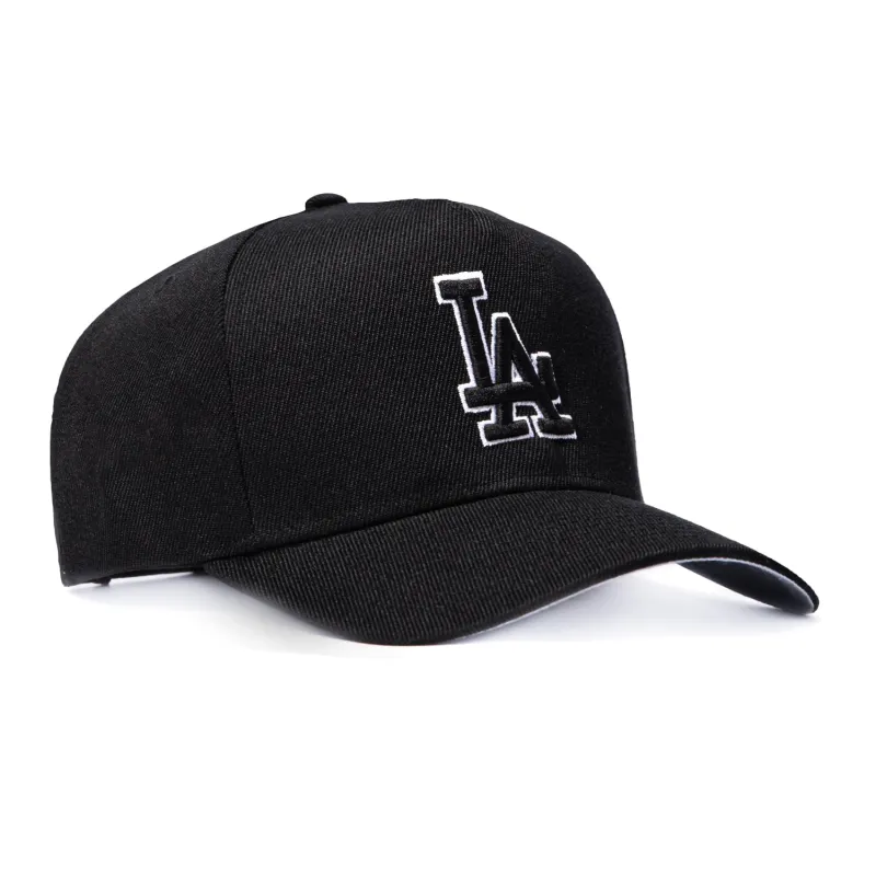 Mitchell & Ness Pro Pinch Los Angeles Dodgers Snapback Hat - Black, Black, White made by Mitchell & Ness