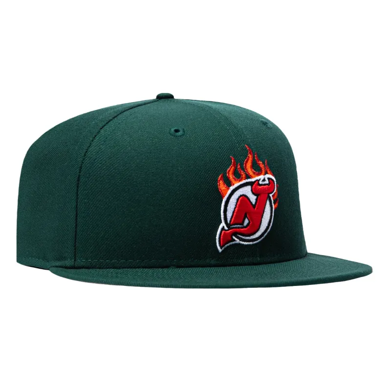 New Era 59Fifty New Jersey Devils Flame Hat - Green made by New Era