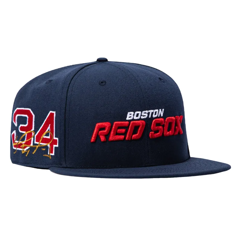 Mitchell & Ness Legends Boston Red Sox 34 David Ortiz Patch Hat - Navy made by Mitchell & Ness