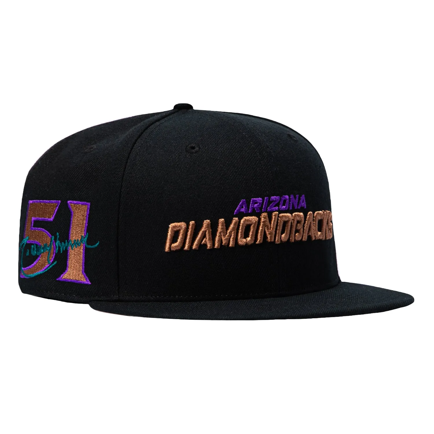 Mitchell & Ness Legends Arizona Diamondbacks 51 Randy Johnson Patch Hat - Black sold by Hat Club
