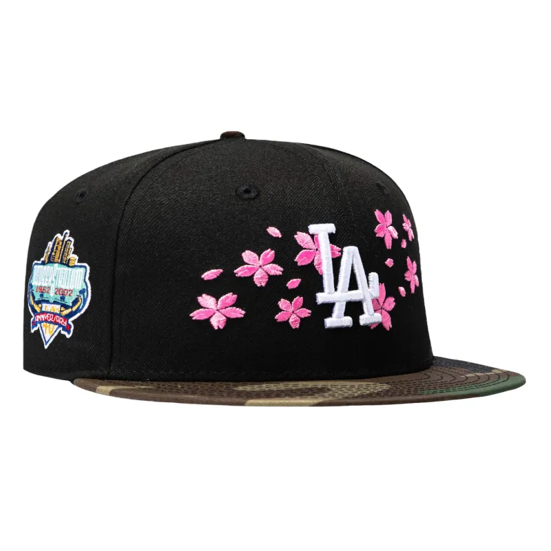 New Era 59Fifty Los Angeles Dodgers 40th Anniversary Stadium Patch Blossom Hat - Black, Camo made by New Era