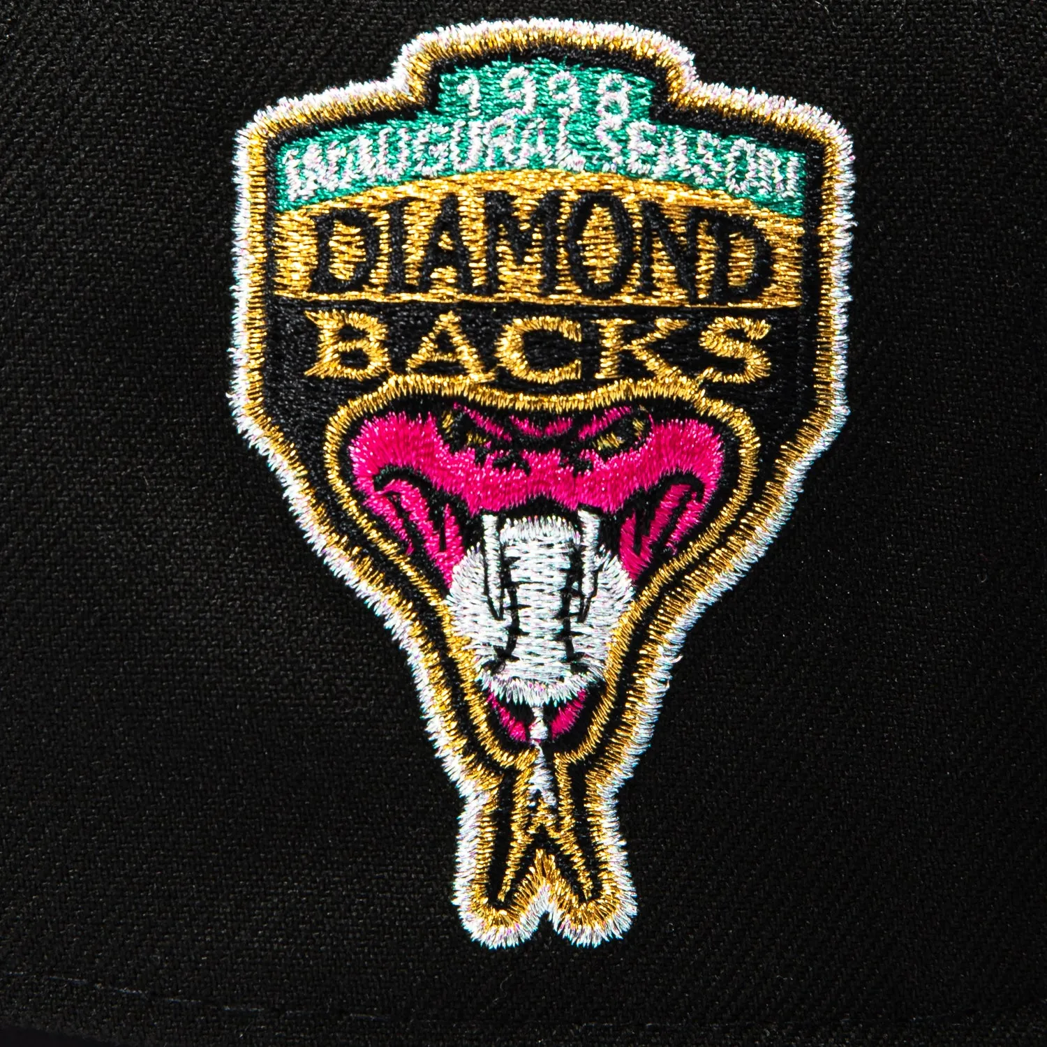 New Era 9Forty A-Frame Arizona Diamondbacks Inaugural Patch A Rose Snapback Hat - Black, Pink sold by Hat Club product image thumbnail 4