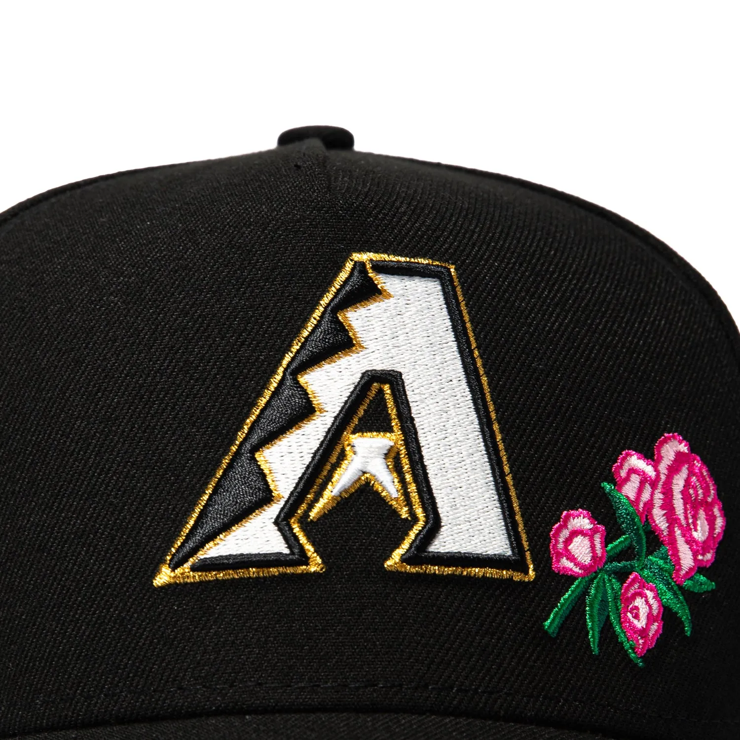New Era 9Forty A-Frame Arizona Diamondbacks Inaugural Patch A Rose Snapback Hat - Black, Pink sold by Hat Club product image thumbnail 3