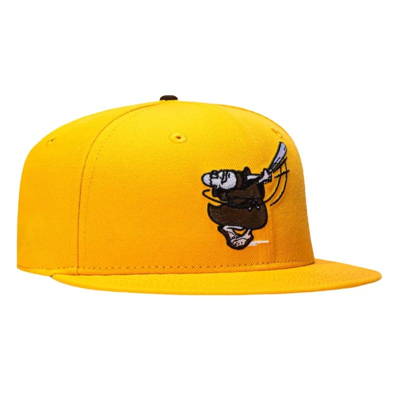New Era 59Fifty San Diego Padres Swinging Friar Hat - Gold made by New Era