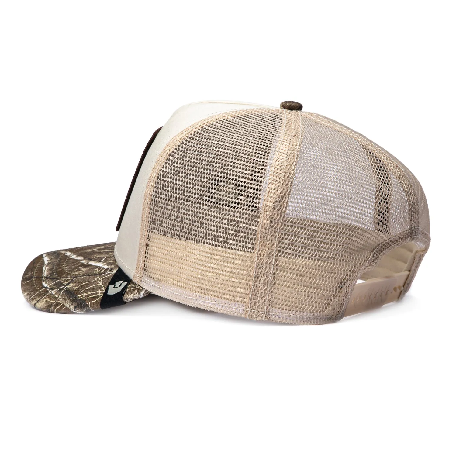 Goorin Bros Bae Doe Adjustable Snapback Trucker Hat - White, Realtree Camo sold by Hat Club product image thumbnail 2