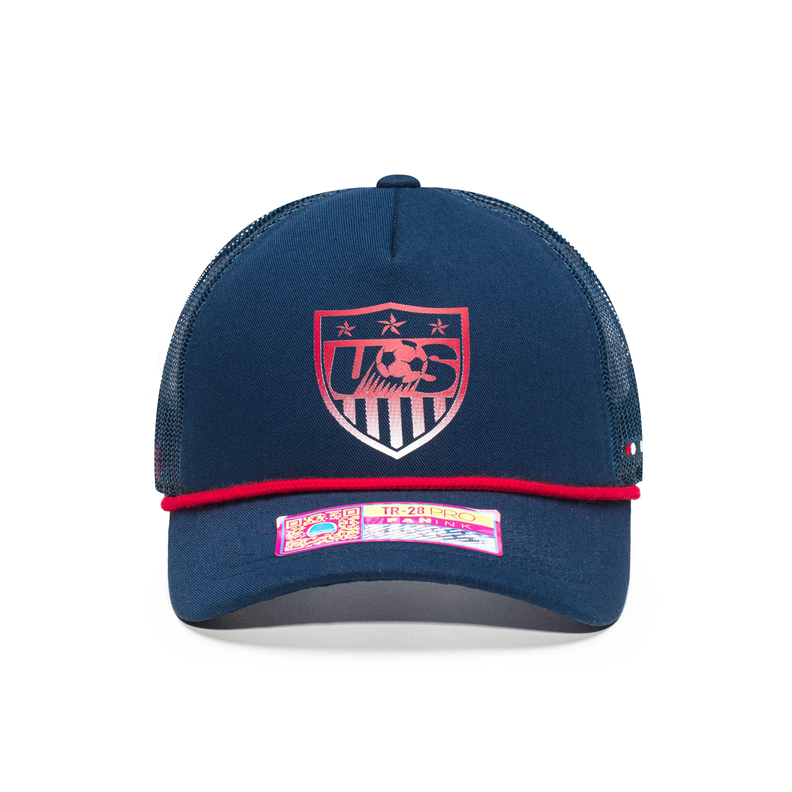 Fan Ink USA Soccer Making History Trucker Snapback - White Red sold by Hat Club product image thumbnail 3