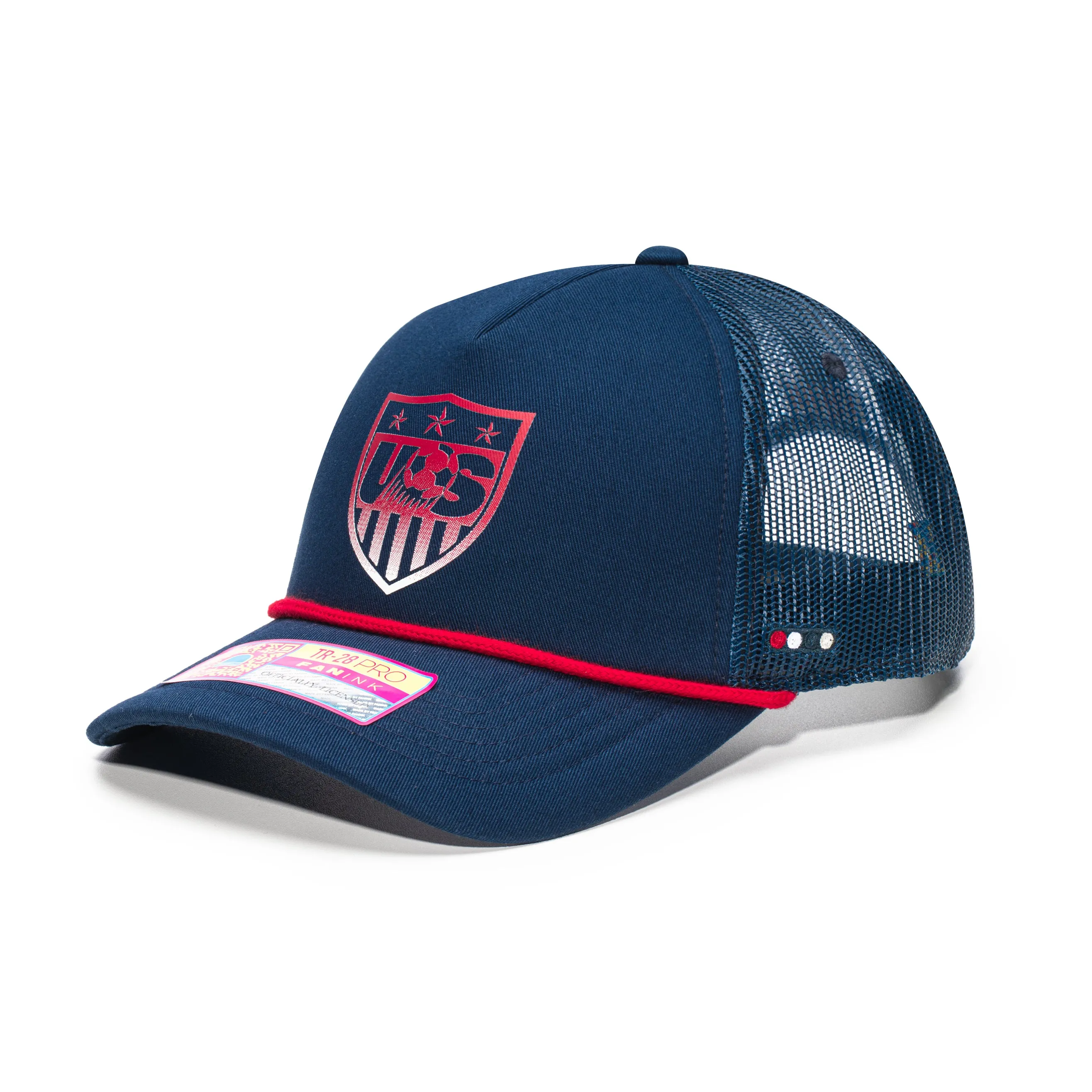 Fan Ink USA Soccer Making History Trucker Snapback - White Red sold by Hat Club product image thumbnail 2