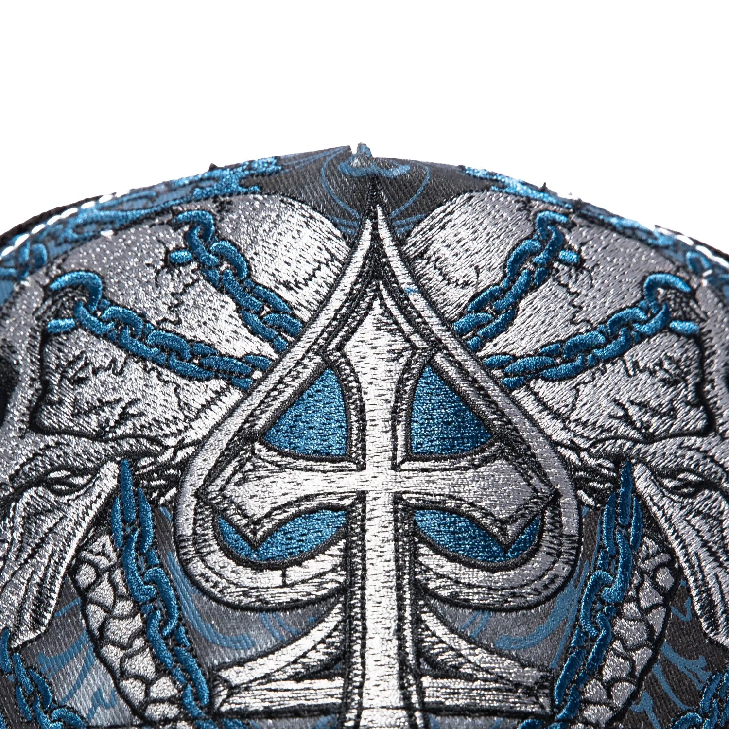 Affliction Charred Martyr Trucker Snapback Hat - Blue, Black sold by Hat Club product image thumbnail 4