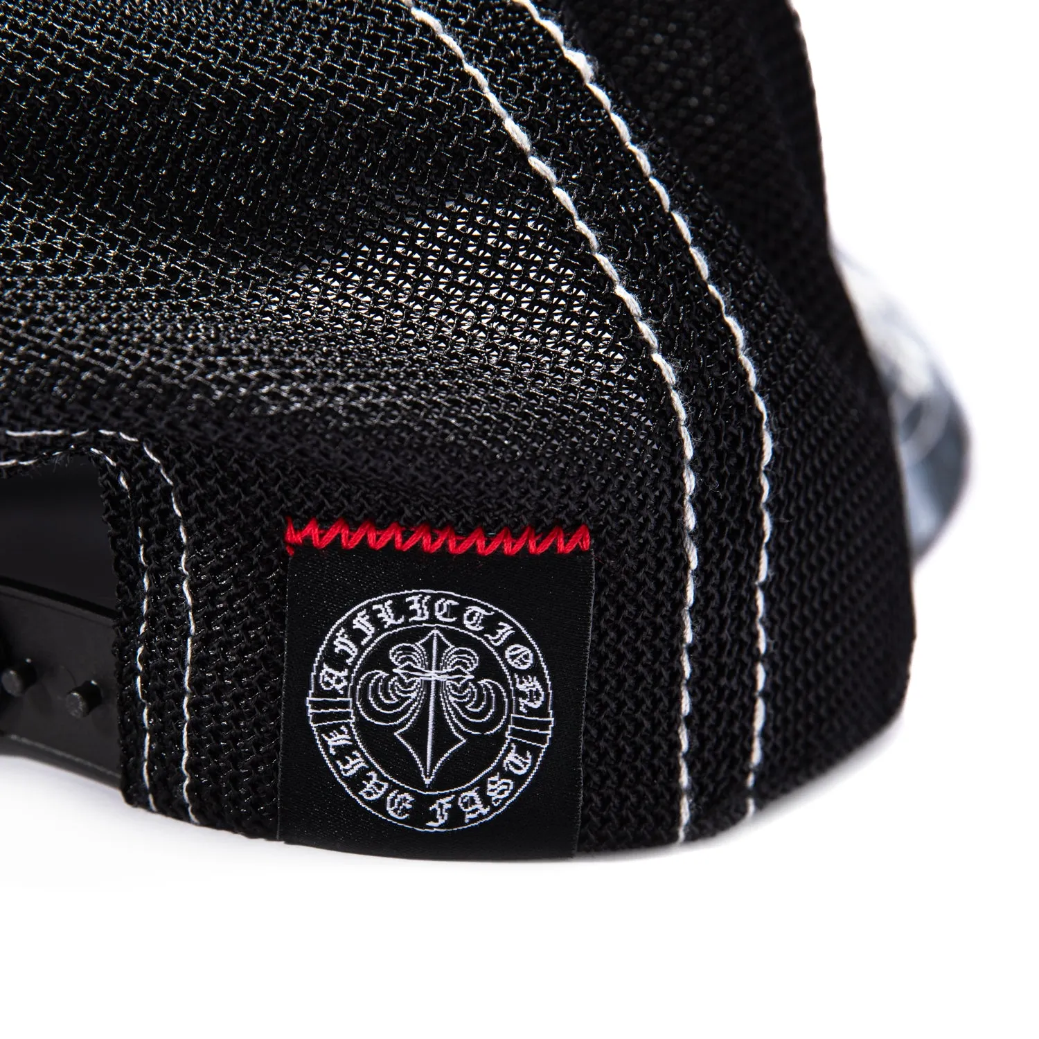 Affliction Charred Martyr Trucker Snapback Hat - Blue, Black sold by Hat Club product image thumbnail 3