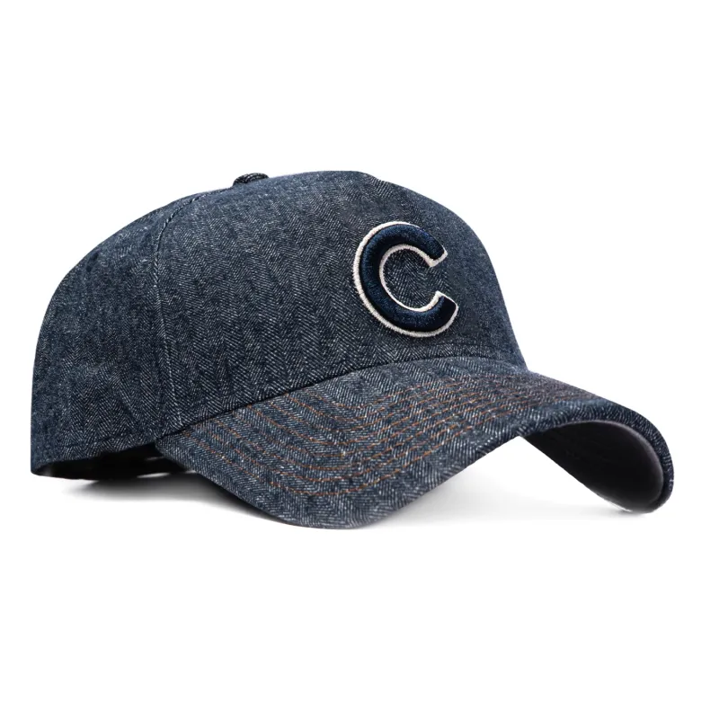 New Era 59Forty A-Frame Chicago Cubs Hat - Navy Denim made by New Era