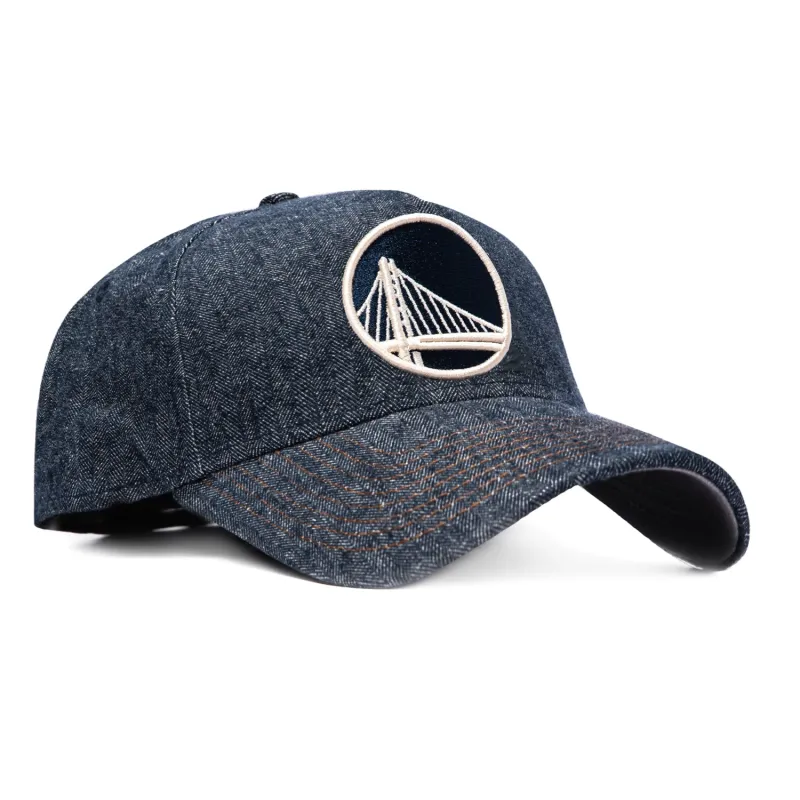 New Era 59Forty A-Frame Golden State Warriors Hat - Navy Denim made by New Era