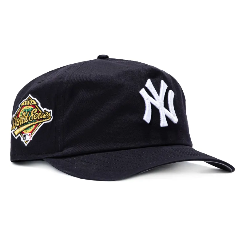 New Era 19Twenty New York Yankees 1996 World Series Patch Snapback Pre-Curved Hat - Navy, White made by New Era