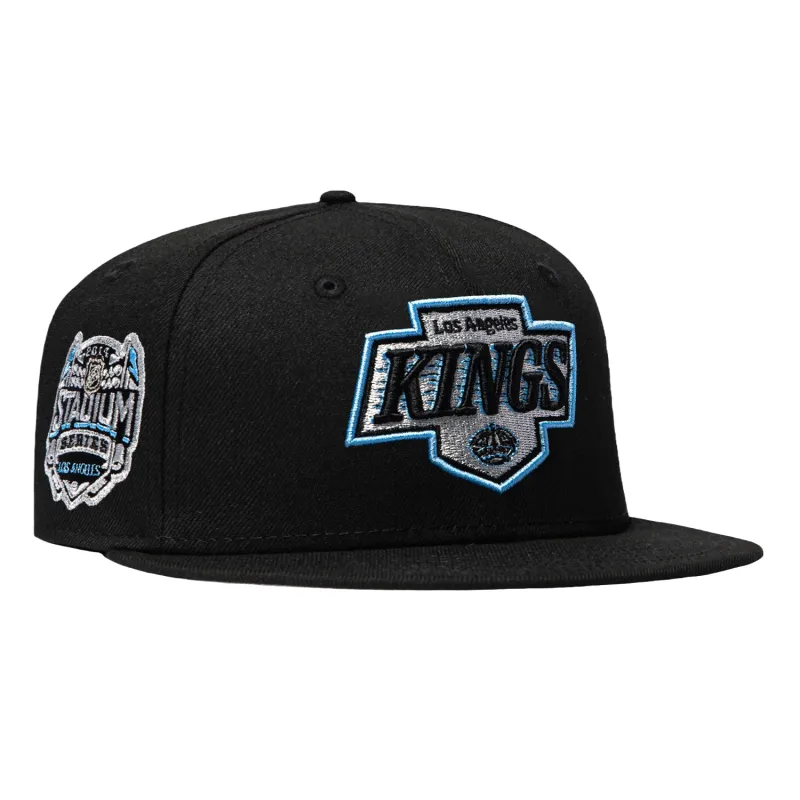 New Era 59Fifty Los Angeles Kings 2014 Stadium Series Patch Light Blue UV Hat - Black made by New Era