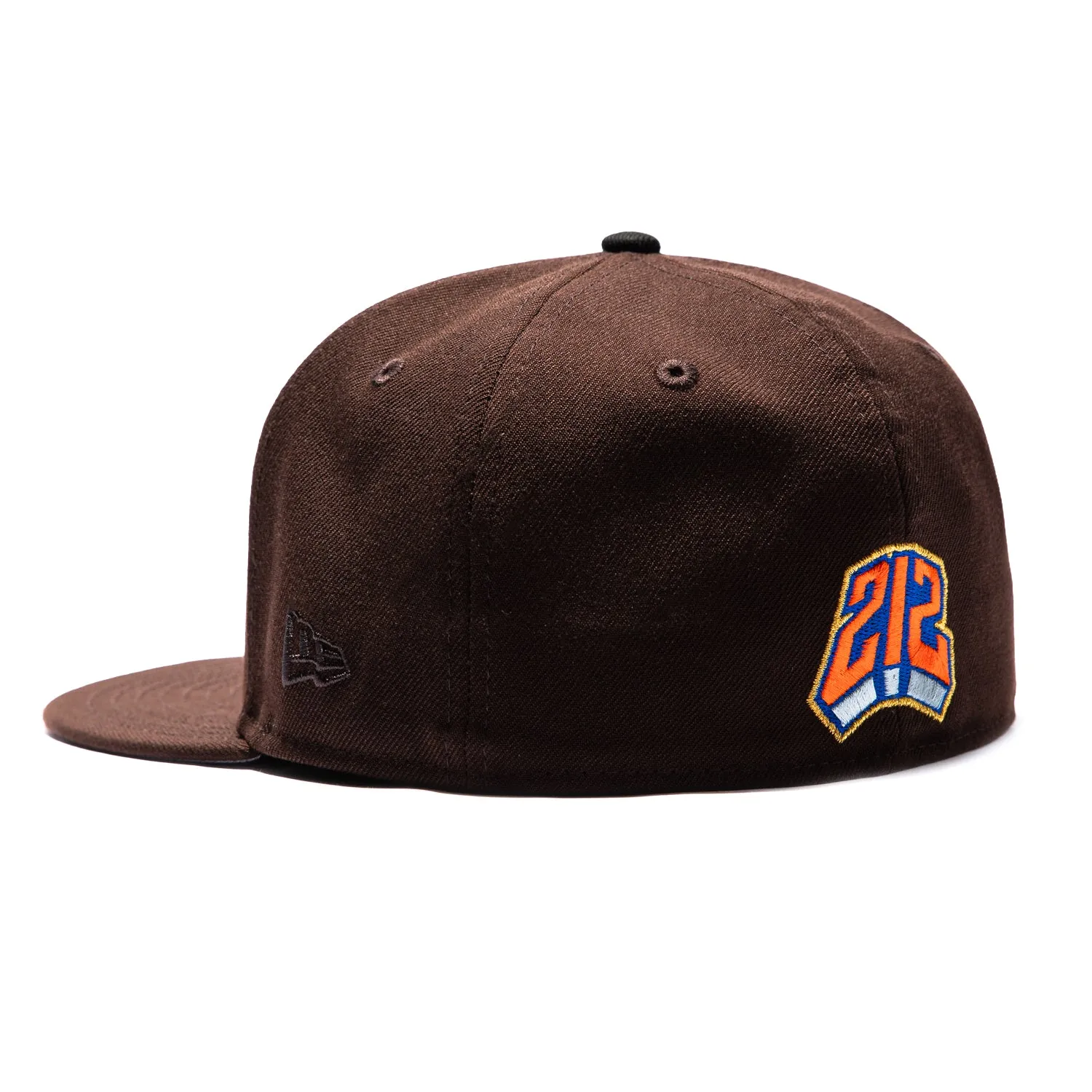 New Era 59Fifty New York Knicks Logo Patch Nueva York Hat - Brown sold by Hat Club product image thumbnail 3