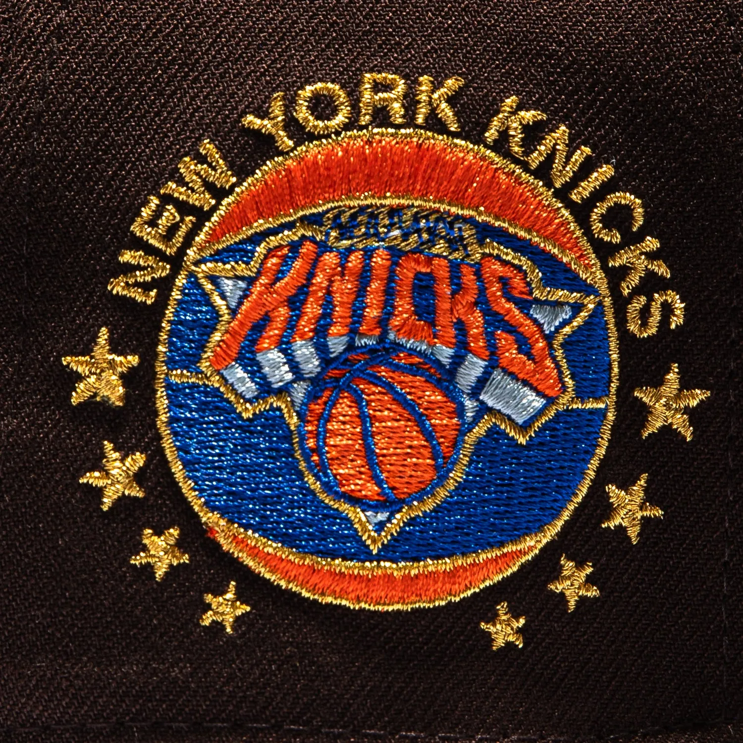 New Era 59Fifty New York Knicks Logo Patch Nueva York Hat - Brown sold by Hat Club product image thumbnail 4