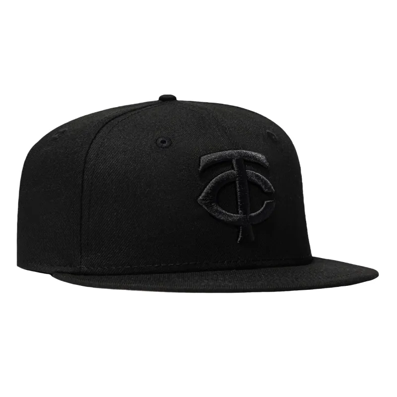 New Era 59Fifty Minnesota Twins Hat - Black, Black made by New Era