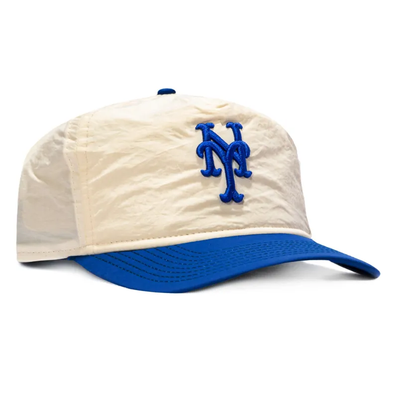 New Era 19Twenty Nylon New York Mets Pre-curved Snapback Hat - Stone, Royal made by New Era