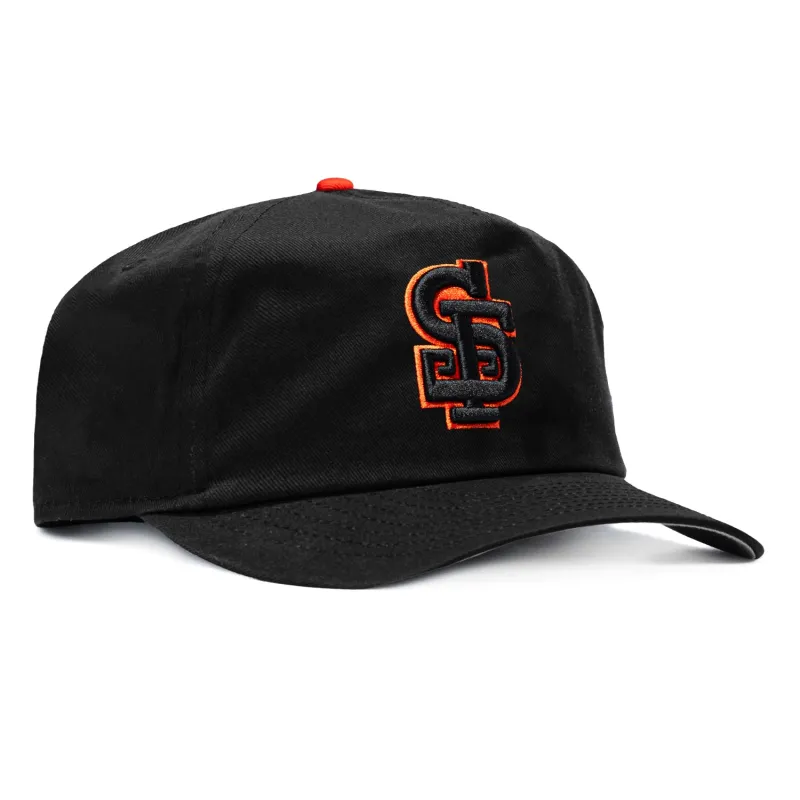 New Era 19Twenty San Francisco Giants Alternate Pre-curved Snapback Hat - Black made by New Era