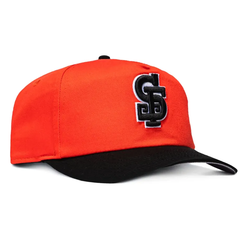 New Era 19Twenty San Francisco Giants Alternate Pre-curved Snapback Hat - Orange, Black made by New Era
