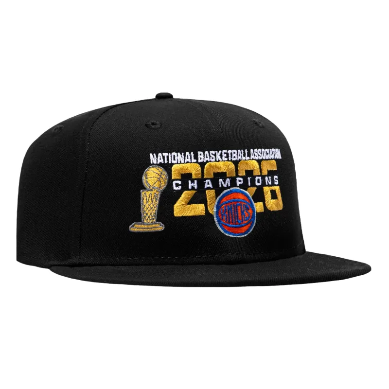 New Era 9Fifty New York Knicks 2026 NBA Champions Year Snapback Hat - Black made by New Era