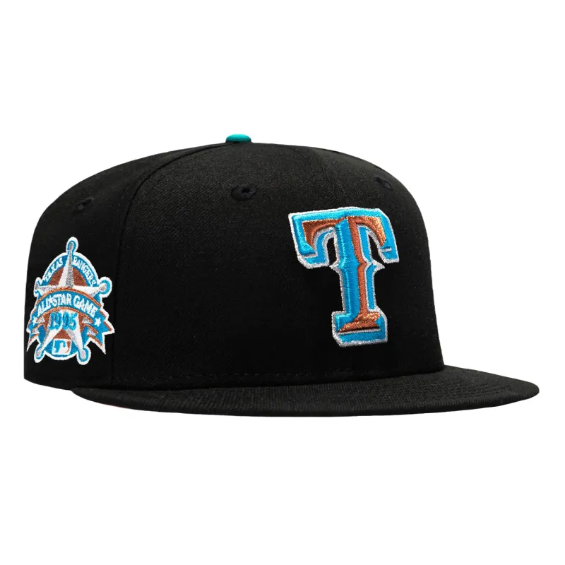 New Era 59Fifty Navajo Pack Texas Rangers 1995 All Star Game Patch Hat - Black made by New Era