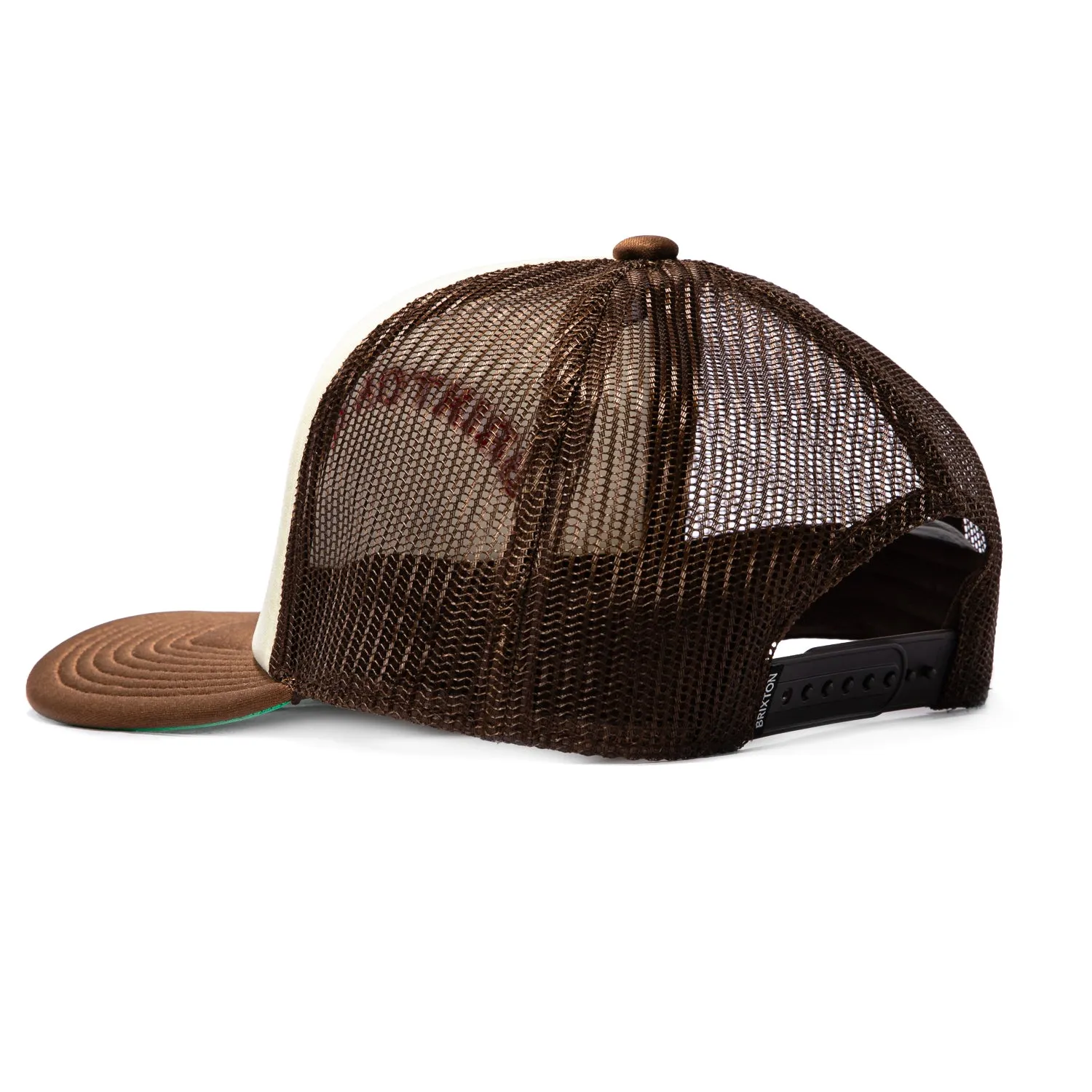 Brixton Desert Leisure Mesh Snapback Trucker Hat - White, Brown sold by Hat Club product image thumbnail 2