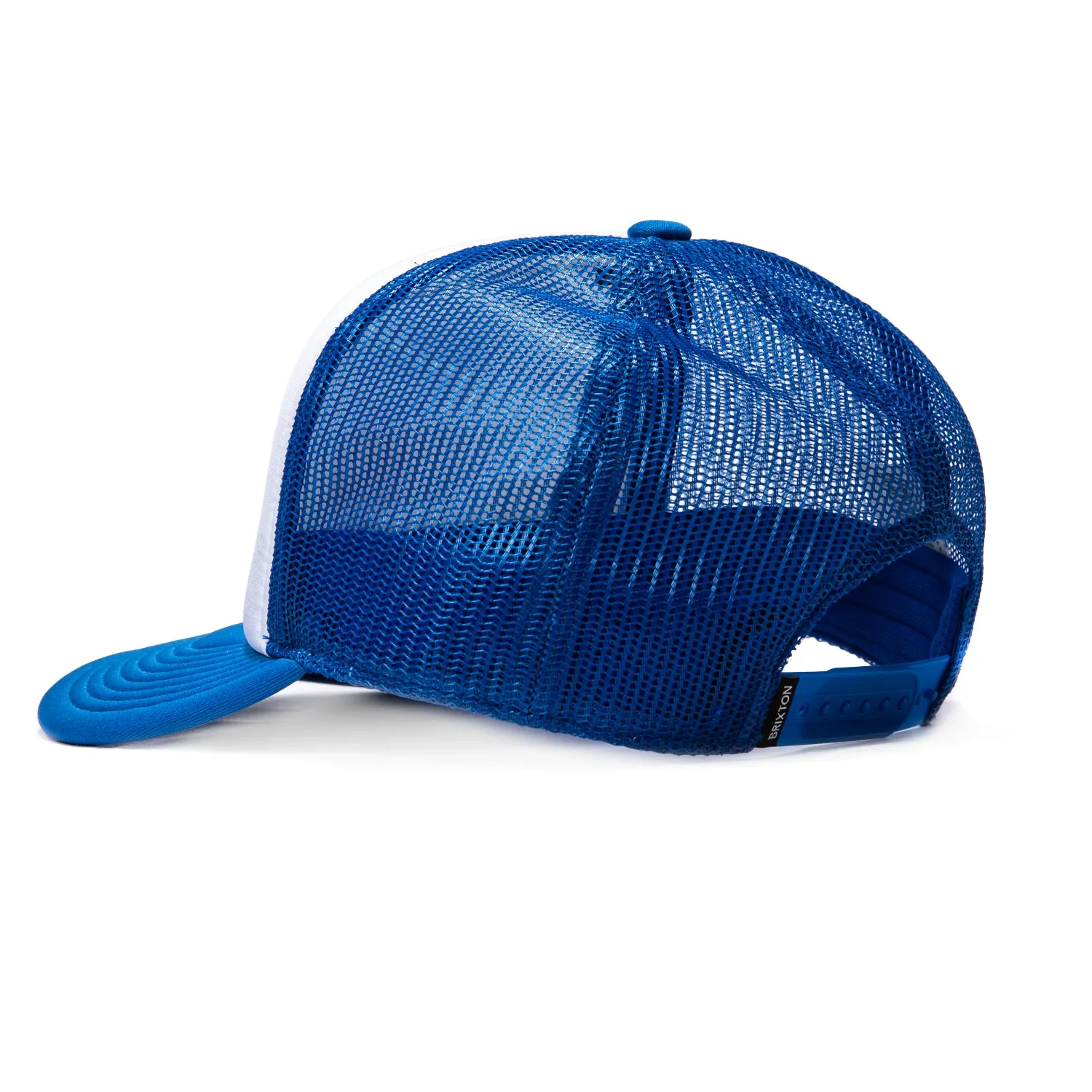 Brixton Garnet Mesh Snapback Trucker Hat - White, Blue sold by Hat Club product image thumbnail 2