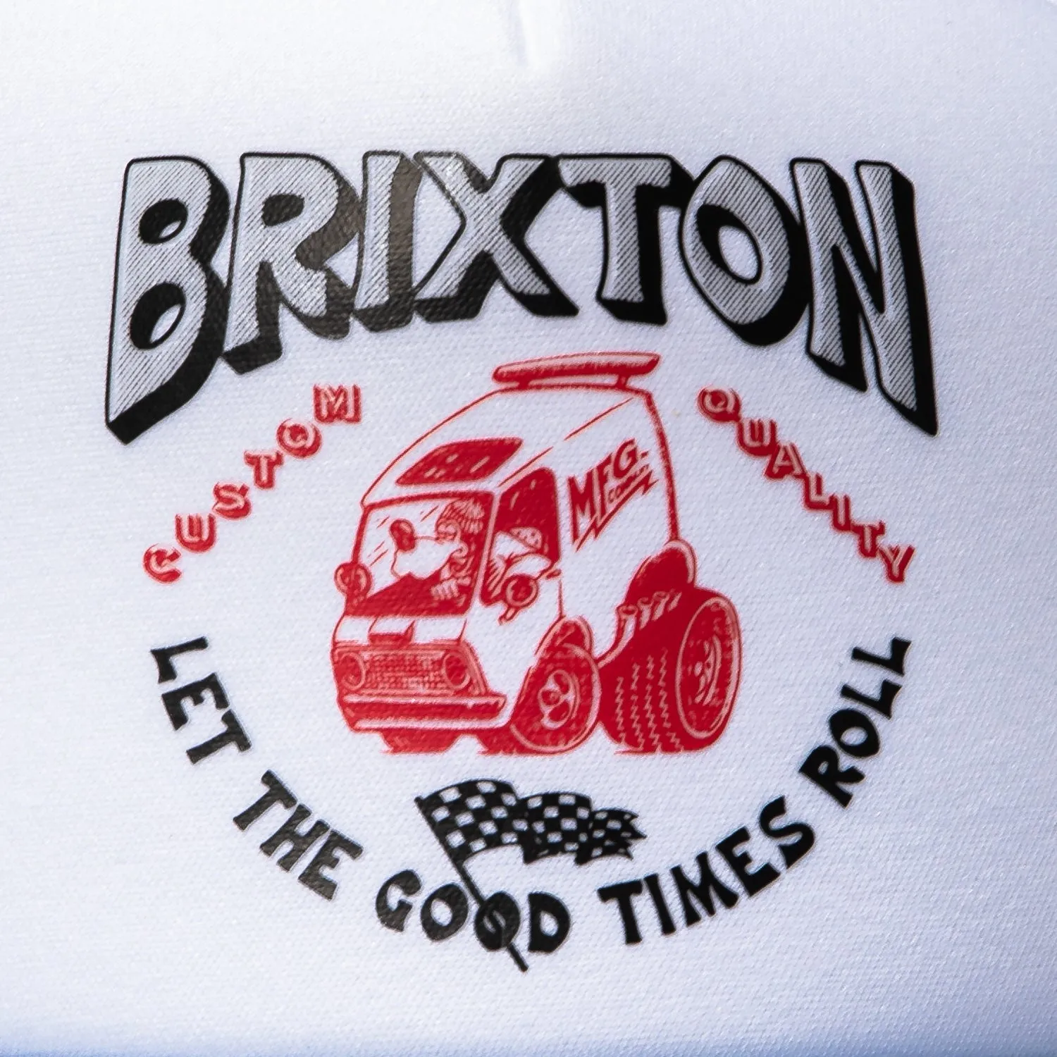 Brixton Garnet Mesh Snapback Trucker Hat - White, Blue sold by Hat Club product image thumbnail 3