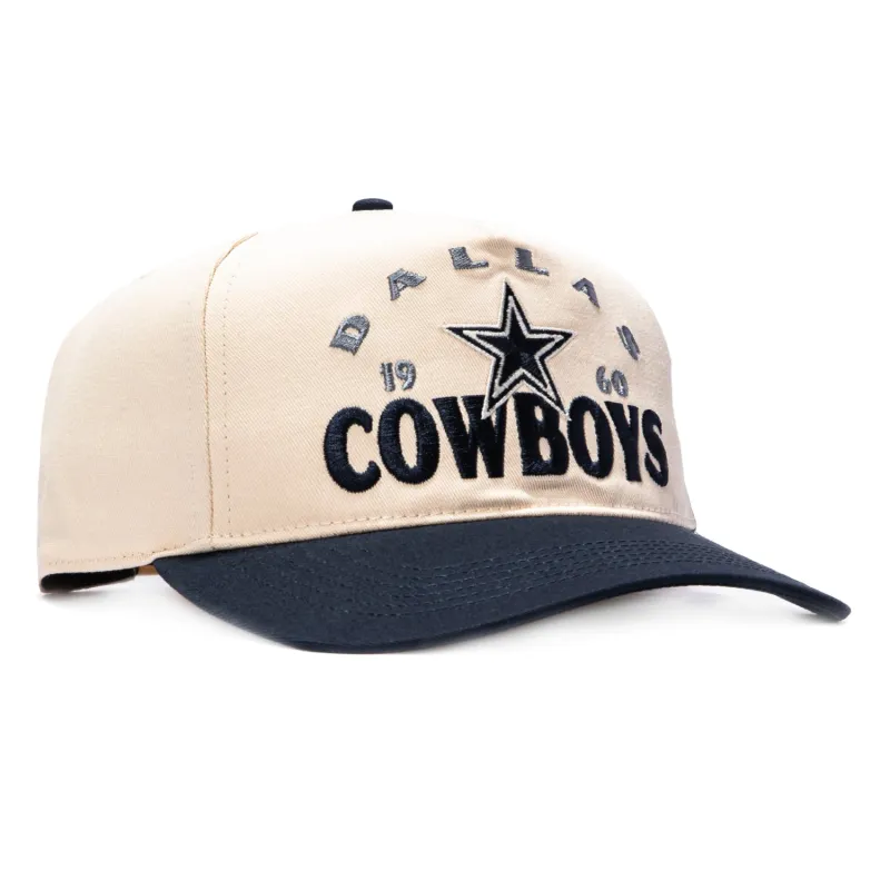 47 Brand Hitch Dallas Cowboys Arcitext Snapback  Hat - Natural, Navy made by Hat Club