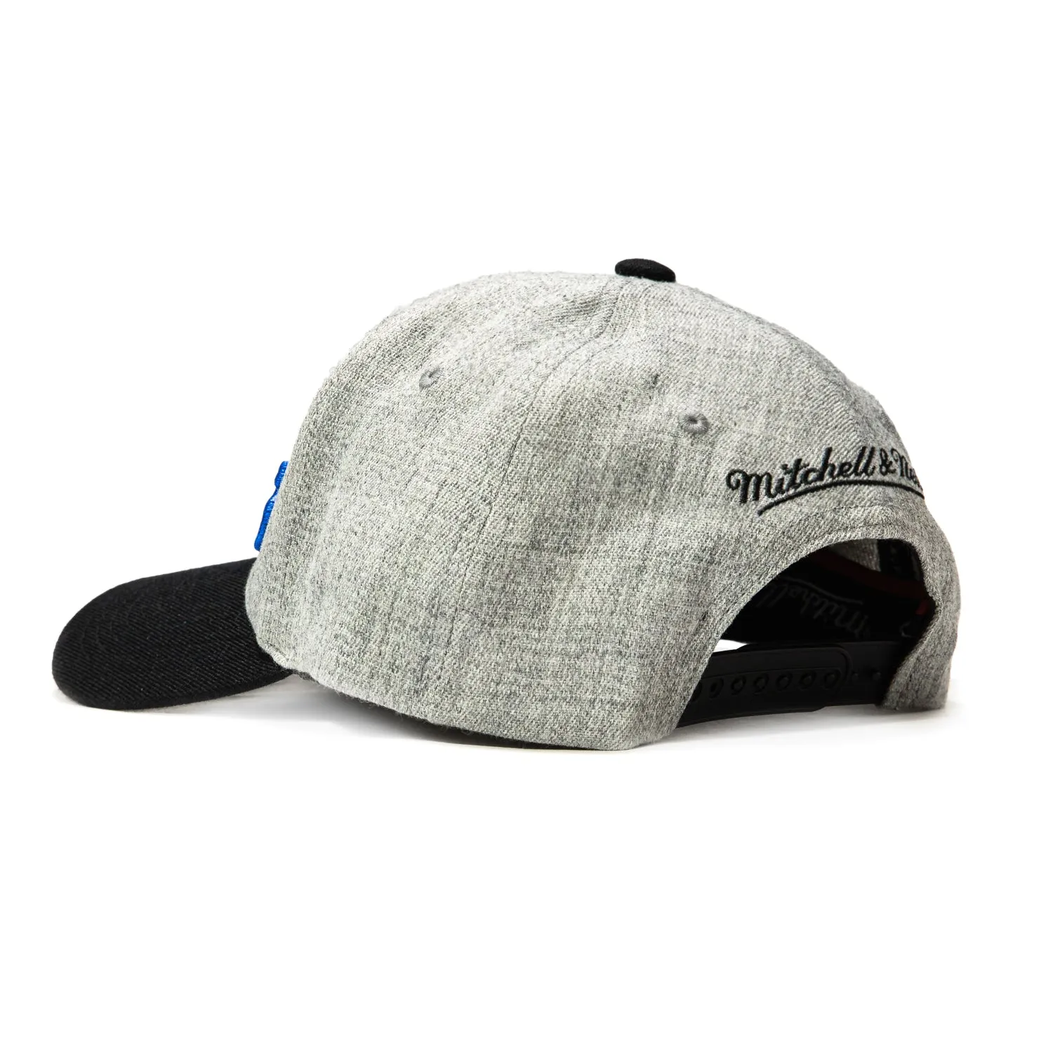 Mitchell & Ness New York Knicks 3x NBA Champions Snapback Hat - Grey, Black sold by Hat Club product image thumbnail 2