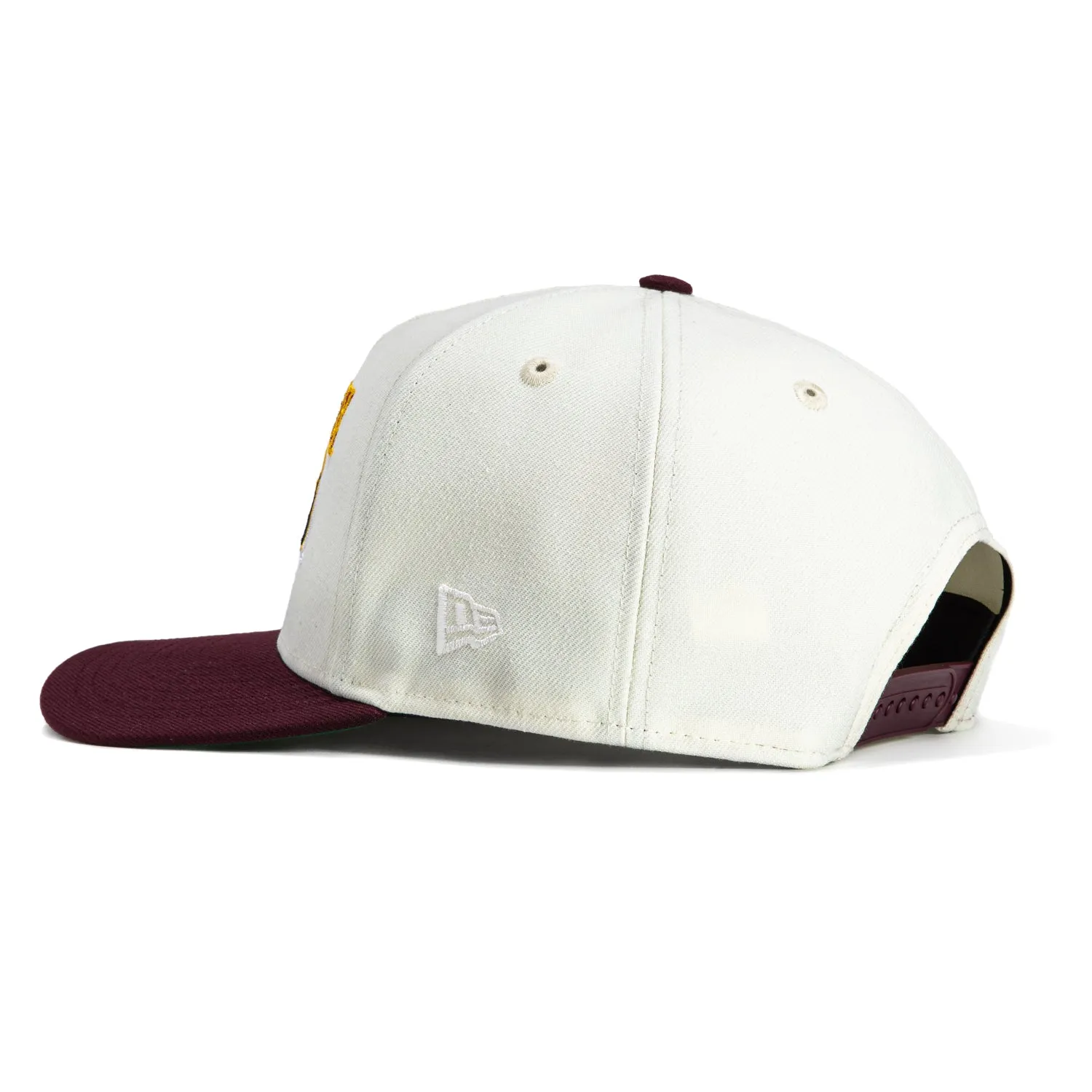 New Era 9Fifty A-Frame Arizona State Sun Devils Rose Bowl Logo Patch Snapback Hat - White, Maroon sold by Hat Club product image thumbnail 2