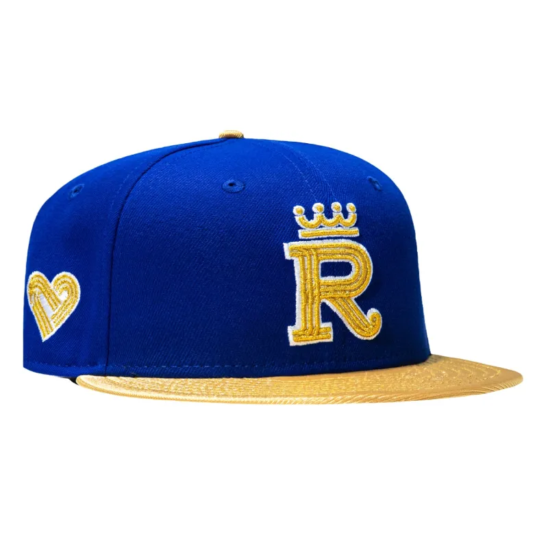 New Era 59Fifty 2026 City Connect Kansas City Royals Logo Patch R Hat - Royal, Metallic Gold made by New Era
